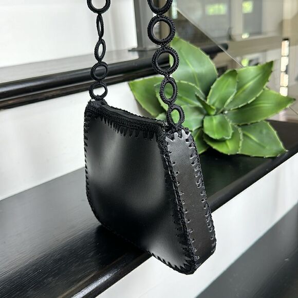 vegan leather evening bag shoulder handbag purse - Picture 4 of 9
